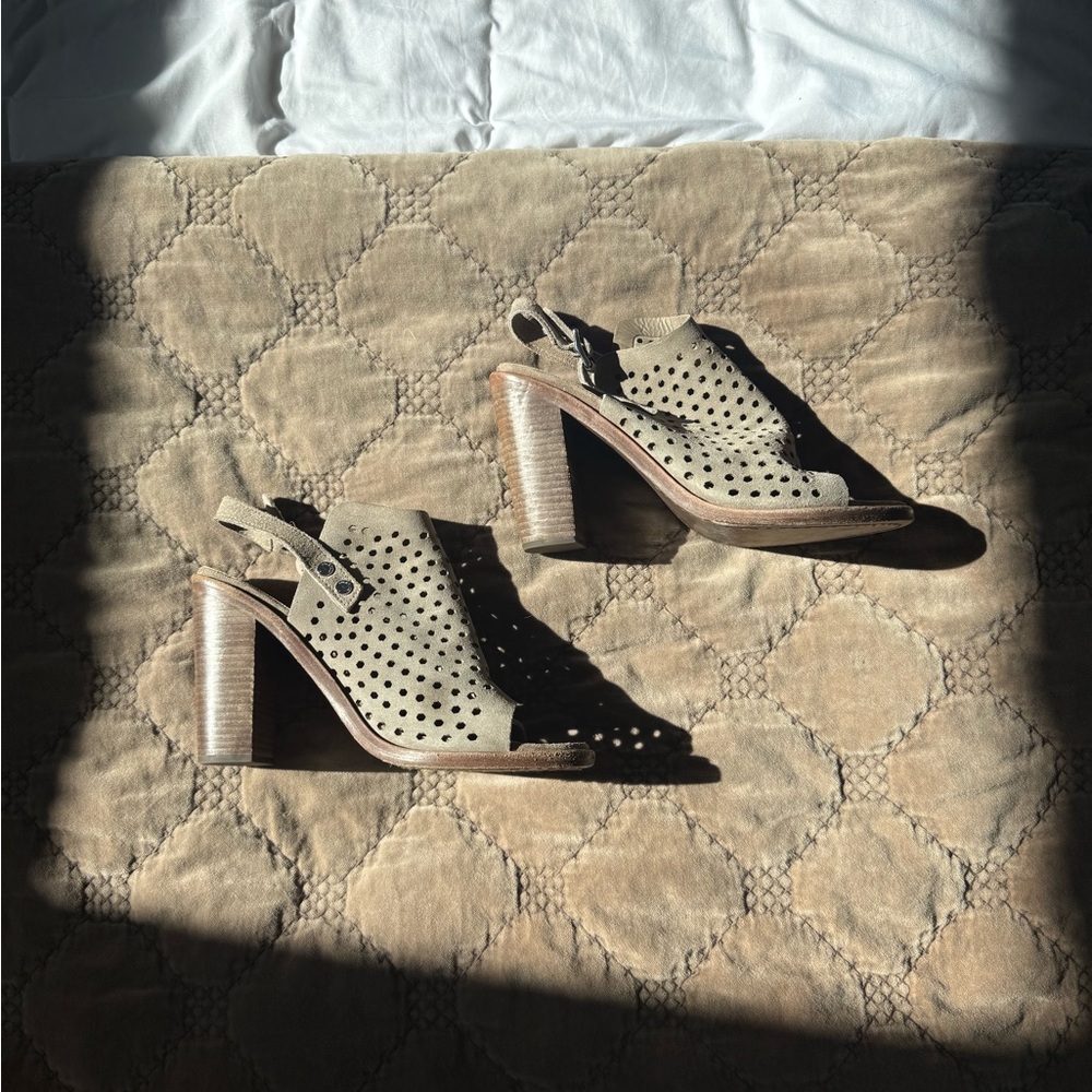 Rag & Bone Grey Perforated Booties